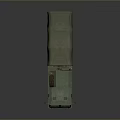Green Military Tank Transport Truck With Canvas Covered Cargo And Multiple Wheels