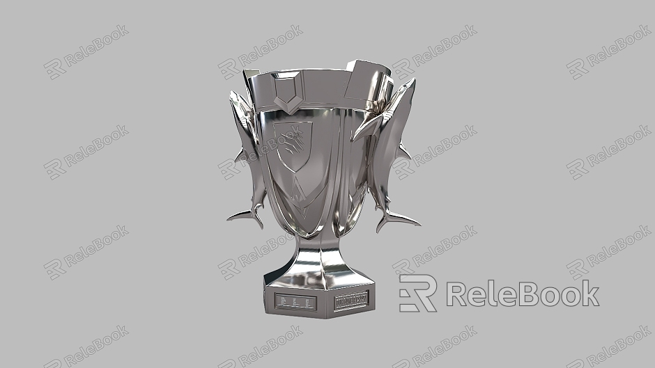 Trophy Gold Cup Game No. 1 Rank silver Cup Shark Base model