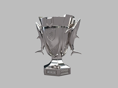 Trophy Gold Cup Game No. 1 Rank silver Cup Shark Base model