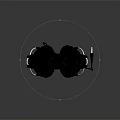 Modern Headset Bluetooth Headset 3d model