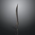 Artisan Sculpted Carving Knife With Slender Blade And Ornate Handle Design