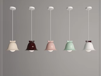 Bell Chandelier Cream Wind Chandelier Nordic Chandelier Children's Chandelier Restaurant Chandelier Nordic Chandelier Children's Room Chandelier 3d model