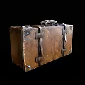 Realistic Old Boxes Modern Realistic Boxes Luggage Old Boxes Luggage Retro Old Objects 3d model
