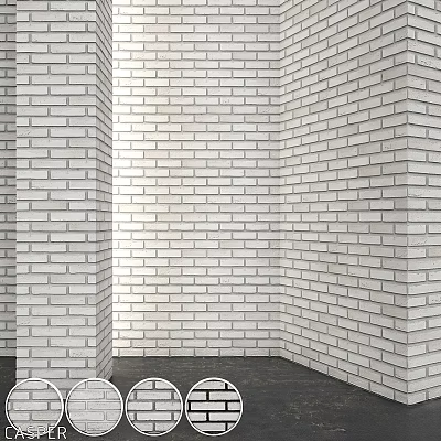 Modern component van der Sanden Casper wall brick wall loft 3d model