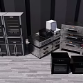 Stainless Steel Commercial Kitchen Appliances with Ovens Refrigerators and Stoves for Professional Use