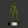 Swamp Thing Character Statue With Green Vines Roots And Plant Like Creature Features