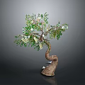 Creative Money Tree Sculpture With Green Leaves Money Bills And House Models