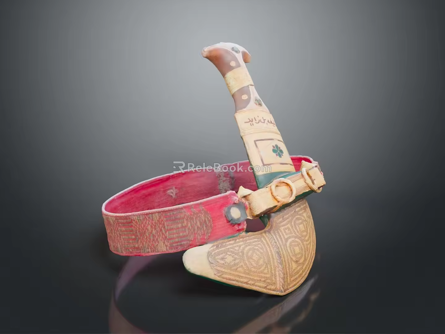 Waist Knife Guard Knife Medieval Shield Ancient Shield Defense Weapon Ancient Shield Iron Shield 3d model