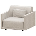 Happen Modern Fabric Single Sofa 18 3d model