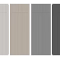 Modern Hinged Doors With Vertical Stripe Design In Multiple Color Tones 3d model