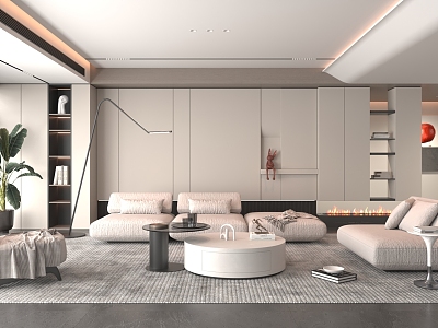 modern living room model