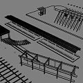 Different Pergola Designs With Wooden Frames Black Lattice Tops And White Columns