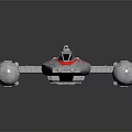 Spaceship Fighting Spaceship Aircraft 3d model