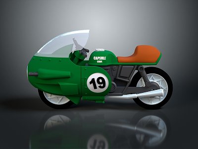 Motorcycle Two-wheeled Motorcycle Cross-country Motorcycle Road Race Motorcycle Motor Vehicle Transport 3d model