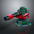 laser tower turret turntable sci-fi tower defense game tower defense sci-fi turret game turret game turret 3d model
