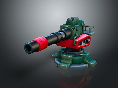 laser tower turret turntable sci-fi tower defense game tower defense sci-fi turret game turret game turret 3d model