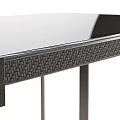 Sleek Modern Desk For Home Office With Metal Frame And Wooden Top