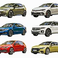 Volkswagen Cars Different Models And Colors Showcased