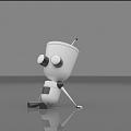 Modern robot teacup robot 3d model