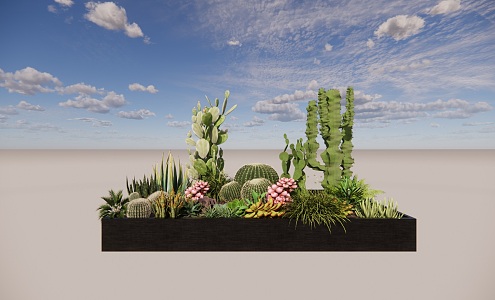 Courtyard Roof Garden Terrace Sunshine Room Landscaping Micro Landscape Indoor Landscape Indoor Landscaping 3d model