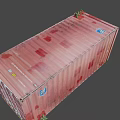 Industrial Equipment Red Rustic Container Featuring FAL Logo Serial Number And Weeds at Base