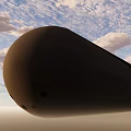 Modern Military Submarine Weapon With Command Tower And Naval Missile System