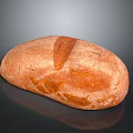 Freshly Baked Artisan Bread With Golden Crusty Exterior And Soft Interior