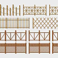 Various Styles Of Wooden And Bamboo Fences For Outdoor Decoration
