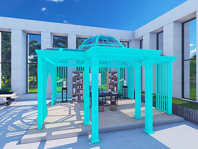 Bay Blue Alien Sun Room 3d model