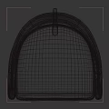 Modern Brown Velvet Bar Stool With Curved Armrests Metal Legs Footrest