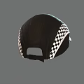 Black Police Hat With POLICE Lettering And Checkerboard Side Pattern