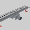 Shower Sauna Drainage System With Stainless Steel Long Strip Design And Easy Installation