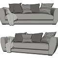 Modern Multiplayer Sofa 3d model