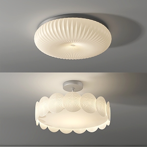 modern ceiling lamp cream ceiling lamp 3d model