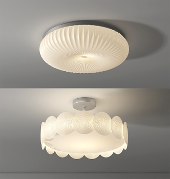 modern ceiling lamp cream ceiling lamp 3d model