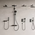 Shower combination shower faucet shower switch 3d model