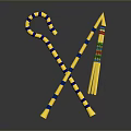 Scepter Ancient Scepter Cane Ancient Scepter Magic Scepter Metal Scepter Classical Scepter Magic Scepter 3d model