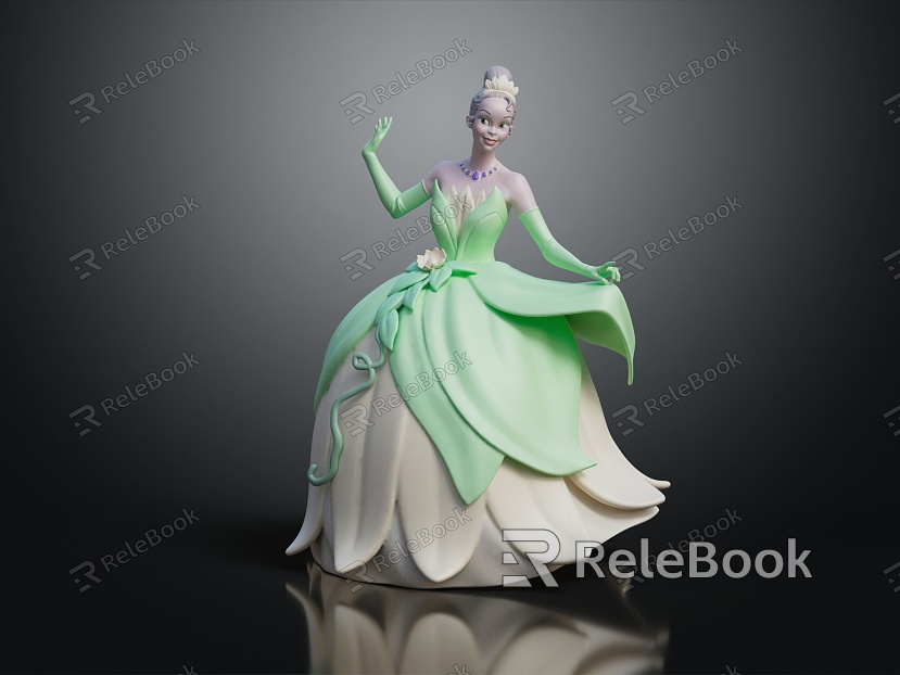 Modern Game Character Princess Flower Fairy Female Character model