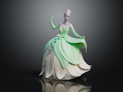 Modern Game Character Princess Flower Fairy Female Character model