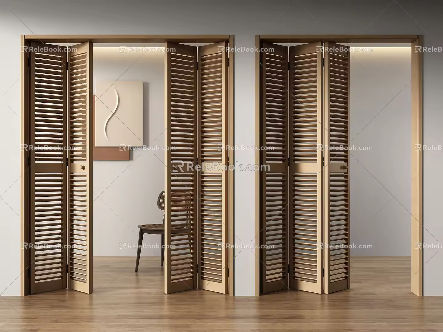 Modern Shutter Door Shutter Folding Door Shutter Partition Door Folding Door Balcony Door Kitchen Door 3d model