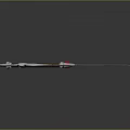 Double Bladed Long Handle Weapon With Sharp Blades Brown Textured Grip And Silver Decorative End