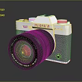 Fujifilm X T10 Digital Camera Featuring Green Lens And Silver Black Body Design