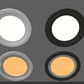 Recessed Spotlights White And Black With Warm White Light Modern Design Ceiling Lights For Home