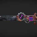 Cyberpunk Sword Steampunk Sword Science Fiction Sword Future High-tech Sword Low Face Number Low Model Simple Model Game Movie and TV Level Super Realism 3d model