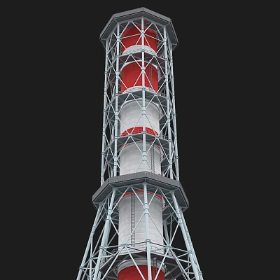 Tower Lighthouse Construction Equipment 3d model Tower Lighthouse Construction Equipment 3d model