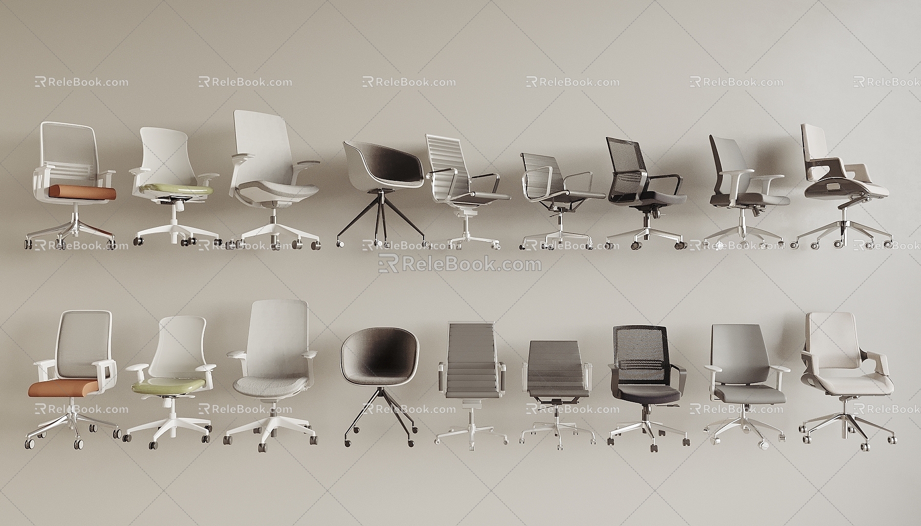 Modern Office Chair Conference Chair Boss Chair Swivel Chair Computer Chair 3d model