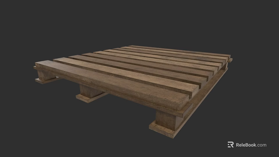 Modern Sofa and Coffee Table Set with Wooden Slatted Surface and Supportive Legs Design 3d model