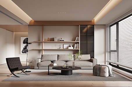 modern living room 3d model