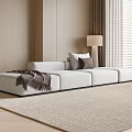 Modern Multiplayer Sofa Floor Lamp 3d model