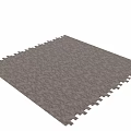 Gray Stone Patterned Tile Flooring With Natural Texture For Modern Home Interior Design 3d model